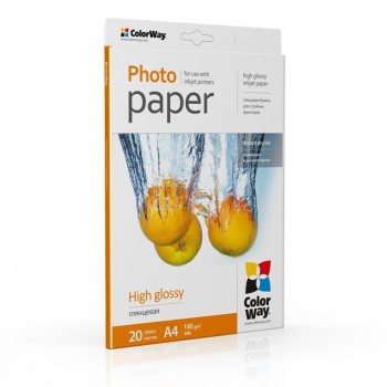 Бумага A4  ColorWay (ПГ180-20) (PG180020) PG180020A4