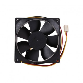 Вентилятор  80мм Titan TFD-8025M12B 80*80*25мм, 2-ball bearing, 3pin, 2500RPM, 28dB, чорний пластик