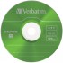 Диск DVD+R  W Verbatim 4.7Gb 4x SlimCase 5шт Color (43297) 43 297