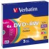 Диск DVD+R  W Verbatim 4.7Gb 4x SlimCase 5шт Color (43297) 43 297