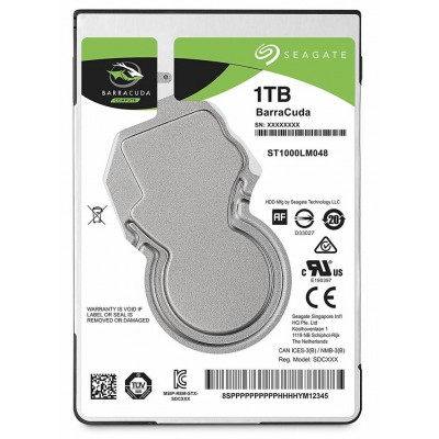 Жесткий Диск 2.5" SEAGATE для ноутбука 1TB 5400rpm 128MB SATAIII ST1000LM048