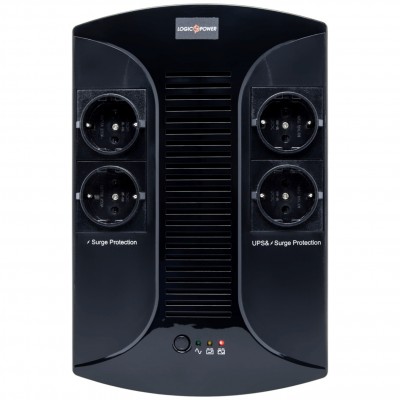 ДБЖ LogicPower 650VA-PS, Lin.int., AVR, 4 x евро, пластик