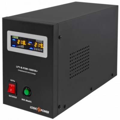 ДБЖ LogicPower LPY-B-PSW-1000VA+ (700Вт)10A/20A, с правильной синусоидой 12V