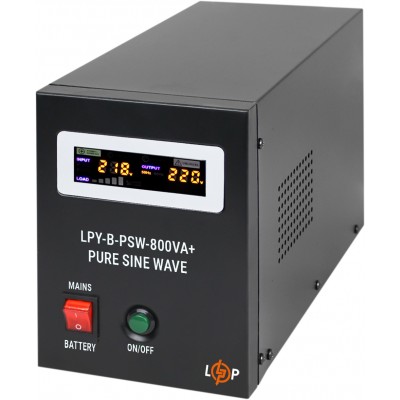 ДБЖ LogicPower LPY-B-PSW-800VA+ (560Вт)5A/15A, с правильной синусоидой 12V