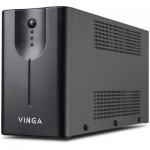 ДБЖ Vinga LED 600VA Метал корпус (VPE-600M) 2 розетки 360 Вт  12V / 7AH x 1без дисплея 5.5 кг