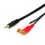 Кабель Jack 3.5mm папа/ 2RCA  папа Atcom (10709) 10709 5м