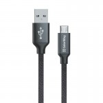 Кабель USB 2.0 AM to Micro 5P 1.0m black ColorWay (CW-CBUM002-BK)