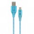 Кабель USB 2.0 AM to Micro 5P 2,0m Cablexpert (CC-USB2B-AMmBM-2M-VW) премиум, голубой