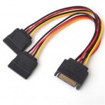 Кабель питания Atcom Sata power to 2x Sata power 0.2m (14366)