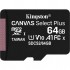 Карта пам'яті 64GB micSDXC class 10 A1 Canvas Select Plus Kingston (SDCS2/64GB)