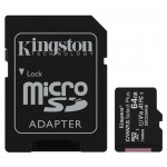Карта пам'яті 64GB micSDXC class 10 A1 Canvas Select Plus Kingston (SDCS2/64GB)