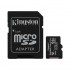 Карта пам'яті Kingston MicroSDXC 64GB UHS-I A1 (Class 10)+SD adapter (SDCS2/64GB)