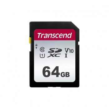 Картка TRANSCEND SDXC 300S 64GB UHS-I U3 (TS64GSDC300S)