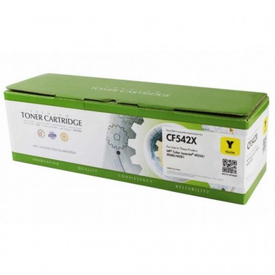 Картридж HP CLJ CF542X (203X) 2500ст yellow (002-01-SF542X) Static Control