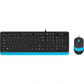 Комплект (клавіатура, миша) A4Tech F1010 Black/Blue USB