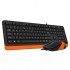 Комплект (клавіатура, миша) A4Tech F1010 Black/Orange USB