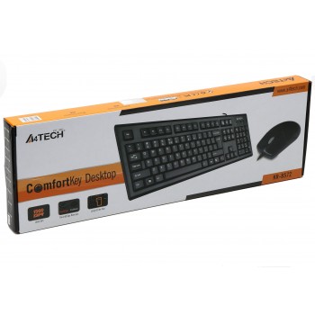 Комплект (клавіатура, миша) A4Tech KR-8572 Black USB