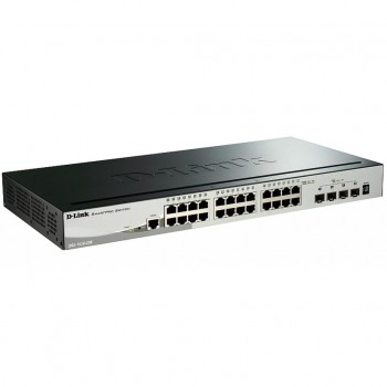 Комутатор D-Link DGS-1510-28X 24x1GE, 4xSFP+, стекируемый, SmartPro