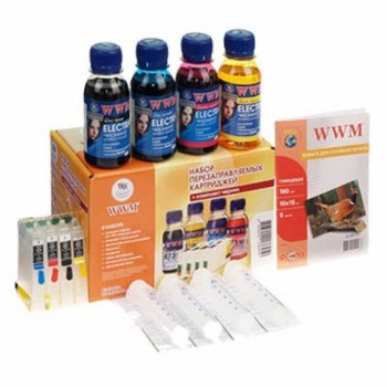 Комплект перезаправних картриджів Epson  WWM C79/ CX3900/ 9300F/ TX200/ 419/ T40W ELECTRA (RC.T073NU) RC.T073NU