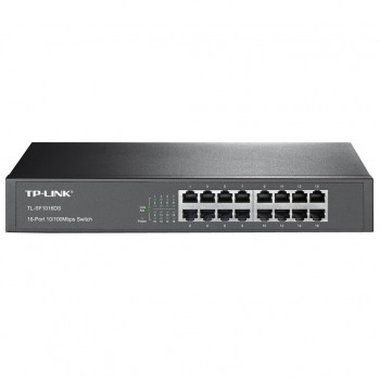 Комутатор  16Port TP-LINK TL-SF1016DS в стійку, металл