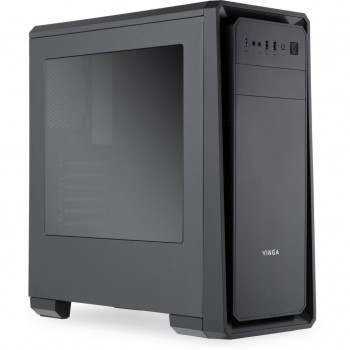 Корпус без БП Vinga Sain 1 ; Miditower, ATX, 1xUSB 3.0, 2xAudio, 2xUSB 2.0