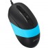 Миша A4Tech FM10 Black/Blue USB