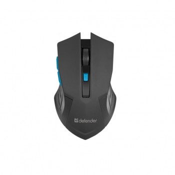 Миша Defender Accura MM-275 Black-Blue (52275)