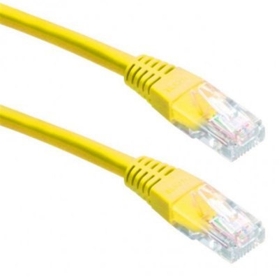 Патч-корд UTP 5e  0.5m  Cablexpert (PP12-0.5M/Y) PP120.5M/Y