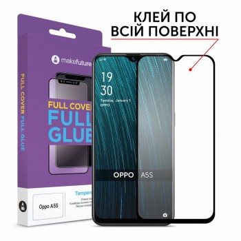 Скло захисне  MakeFuture Full Cover Full Glue Oppo A5s (MGF-OPA5S)