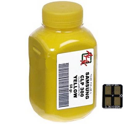 Тонер SAMSUNG  CLP-320/325 Yellow+chip AHK (1500242) 1500242