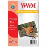 Фотобумага WWM, матовая 180g, 10x15*20 G180.F20