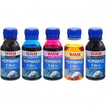 Чернила Epson  WWM XP-600/ XP-605/ XP-7005 (CMYBkPbk) (E26SET5-2) 5*100 г E26SET52