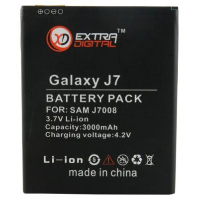 Акумулятор EXTRADIGITAL Samsung Galaxy J7 J700H (3000mAh) (BMS6407)
