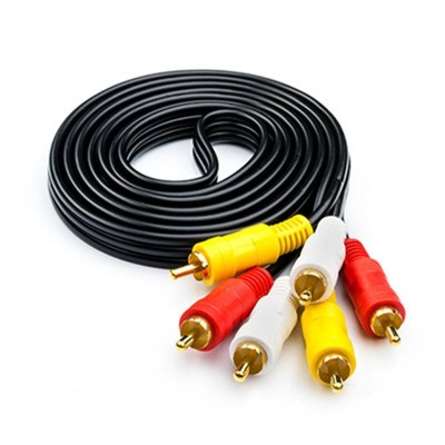 Аудио-видео кабель 3RCA-3RCA, 3 тюльпана-3 тюльпана 3.0m Atcom (10712) 3 м 10712