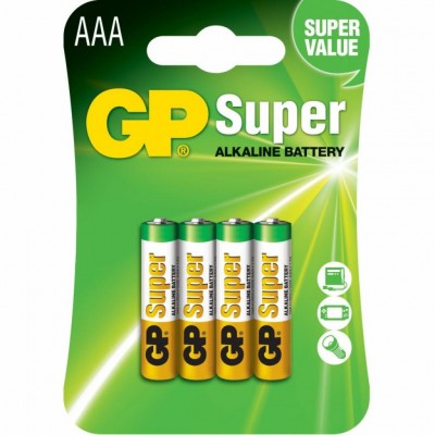 Батарейка AAA GP AAA LR3 alcaline * 4 (24A-U4)