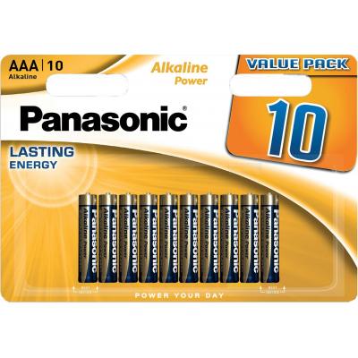 Батарейка AAA Panasonic ALKALINE POWER AAA BLI 10 (LR03REB/10BW)