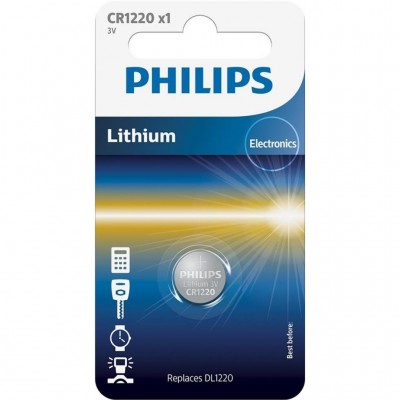 Батарейка CR 1220 PHILIPS CR1220 Lithium (CR1220/00B)