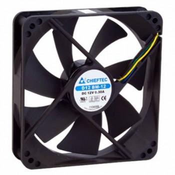 Вентилятор  120мм CHIEFTEC Thermal Killer AF-1225PWM,120мм,1650 об/мин,4pin PWM/Molex,31dBa 4pin на мат. плату