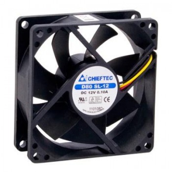 Вентилятор  80мм CHIEFTEC Thermal Killer AF-0825S,80мм,2000 об/мин,3pin/Molex,26dBa AF0825S