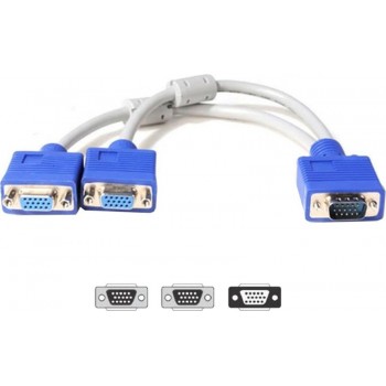 Разветвитель Atcom (10800) VGA-2VGA 0.1 м, белый