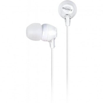 Гарнитура SONY MDR-EX15AP White (MDREX15APW.CE7) 1.2 м, 100 дБ, 16 Ом, 8 - 22 000 Гц, белый, мультимедийные устройства с разъемом 3, 5 jack, разъем 3.5 мм MDREX15APW.CE7