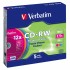 Диск CD-RW Verbatim 700Mb 12X SlimBox 5шт Color (43167)