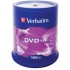 Диск DVD+R Verbatim 4.7Gb 16X CakeBox 100шт (43551)