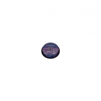 Диск DVD+R Verbatim 4.7Gb 16X CakeBox 10шт Silver (43498)