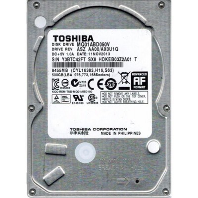 Жесткий Диск 2.5" 500GB Toshiba 5400rpm 8MB (MQ01ABD050V) гар. 12 міс.