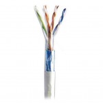 Кабель FTP 305м, cat 5e, CCA, 4 pairs, 24AWG, PVC, grey (KDFT8004-CCA) KINGDA
