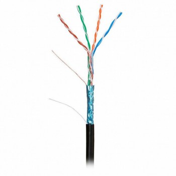 Кабель FTP 305м, cat 5e, CU, 4 pairs, 24AWG, PE, outside, (KDFT8014) KINGDA