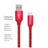 Кабель USB 2.0 AM to Micro 5P 2.0m ColorWay (2.4А), 2м Red (CW-CBUM009-RD)