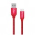 Кабель USB 2.0 AM to Micro 5P 2.0m ColorWay (2.4А), 2м Red (CW-CBUM009-RD)