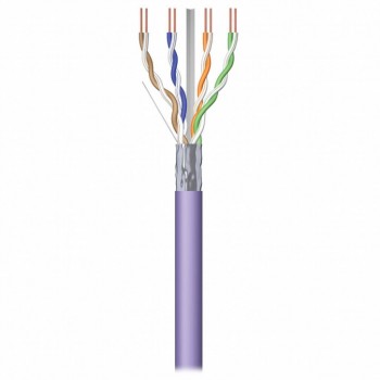 Кабель UTP 305м, cat 5e, CU, 4 pairs, 24AWG, LSZH, violet (KDUT8001-LSZH) KINGDA